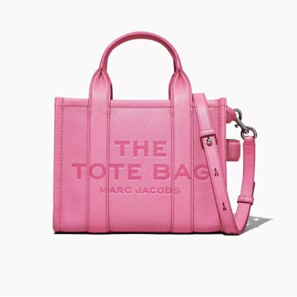 MARC JACOBS The Leather MINI Tote Bag CANDY PINK